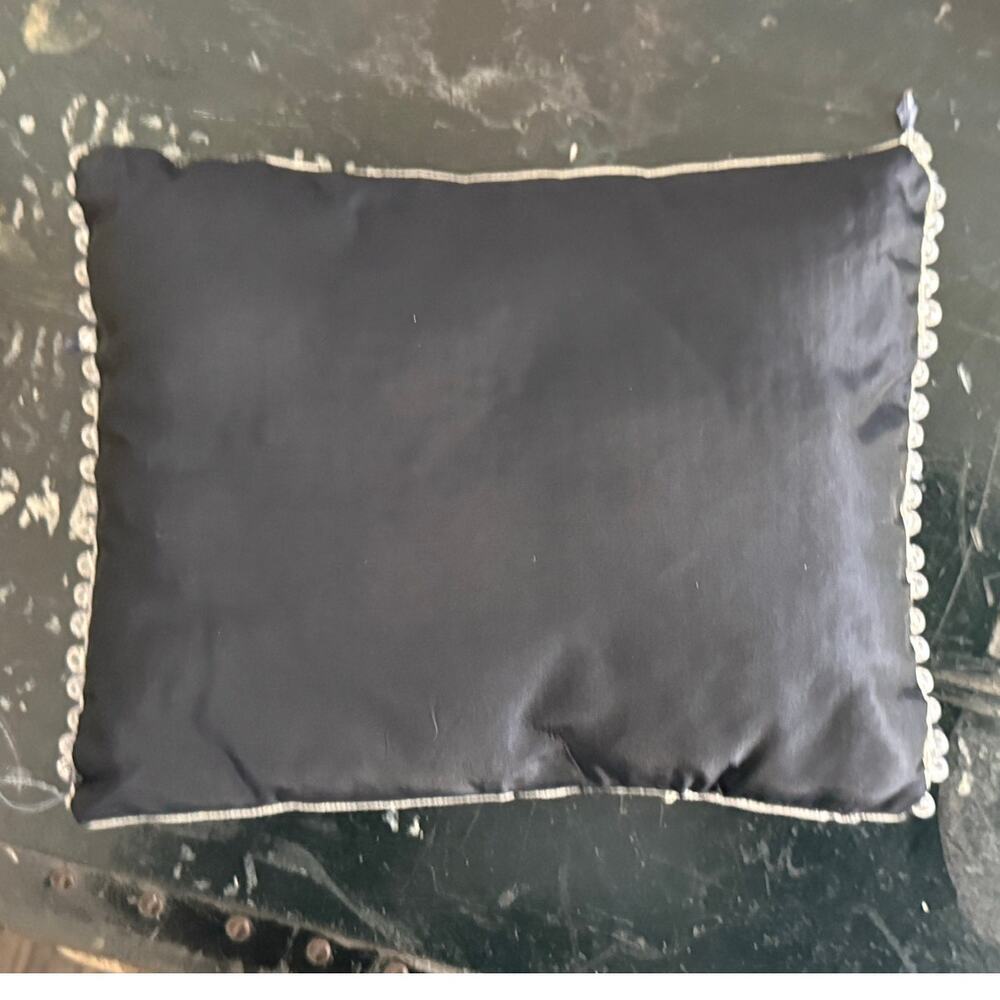 Western Horse Crossstitch Accent Pillow Handmade Cowboy - Picture 2 of 4